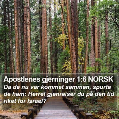 Apostlenes gjerninger 1:6 NORSK Bible Verse Image