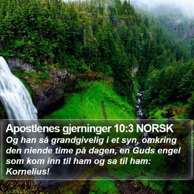 Apostlenes gjerninger 10:3 NORSK Bible Verse Image
