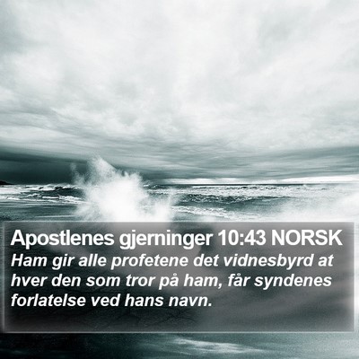 Apostlenes gjerninger 10:43 NORSK Bible Verse Image