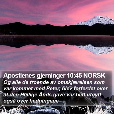 Apostlenes gjerninger 10:45 NORSK Bible Verse Image