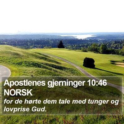 Apostlenes gjerninger 10:46 NORSK Bible Verse Image