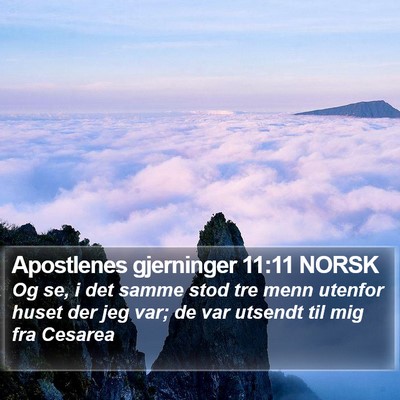 Apostlenes gjerninger 11:11 NORSK Bible Verse Image