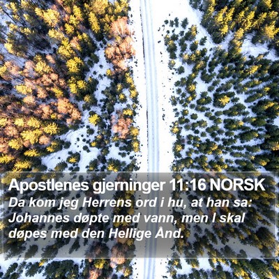Apostlenes gjerninger 11:16 NORSK Bible Verse Image