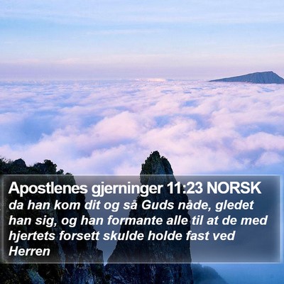 Apostlenes gjerninger 11:23 NORSK Bible Verse Image
