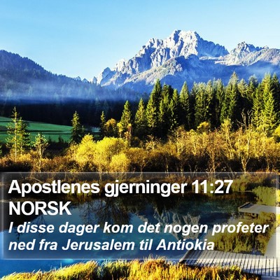 Apostlenes gjerninger 11:27 NORSK Bible Verse Image