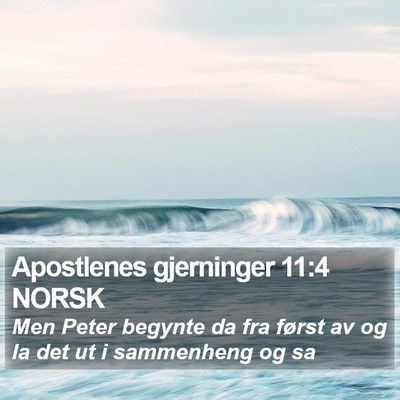 Apostlenes gjerninger 11:4 NORSK Bible Verse Image