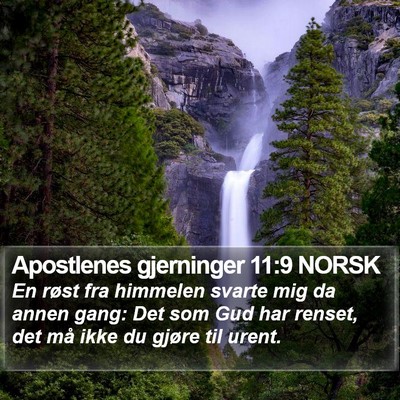 Apostlenes gjerninger 11:9 NORSK Bible Verse Image