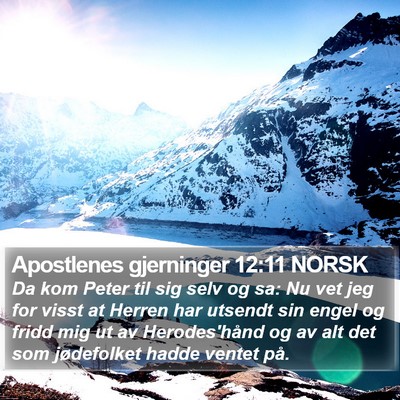 Apostlenes gjerninger 12:11 NORSK Bible Verse Image