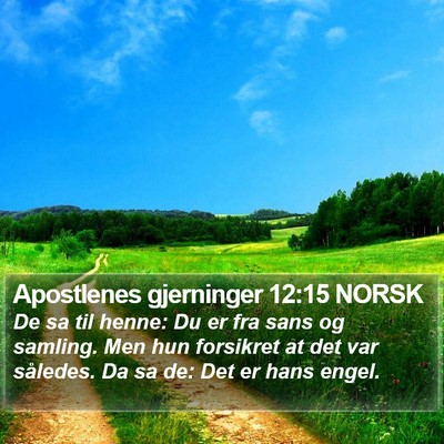 Apostlenes gjerninger 12:15 NORSK Bible Verse Image