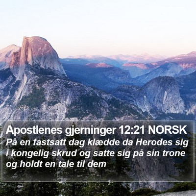 Apostlenes gjerninger 12:21 NORSK Bible Verse Image