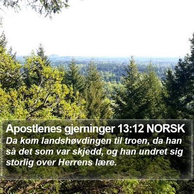 Apostlenes gjerninger 13:12 NORSK Bible Verse Image