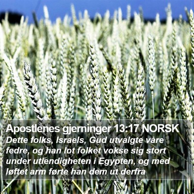Apostlenes gjerninger 13:17 NORSK Bible Verse Image