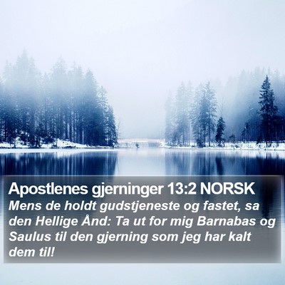 Apostlenes gjerninger 13:2 NORSK Bible Verse Image
