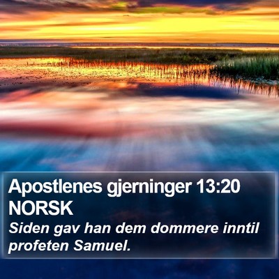 Apostlenes gjerninger 13:20 NORSK Bible Verse Image