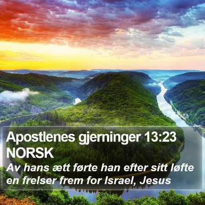 Apostlenes gjerninger 13:23 NORSK Bible Verse Image