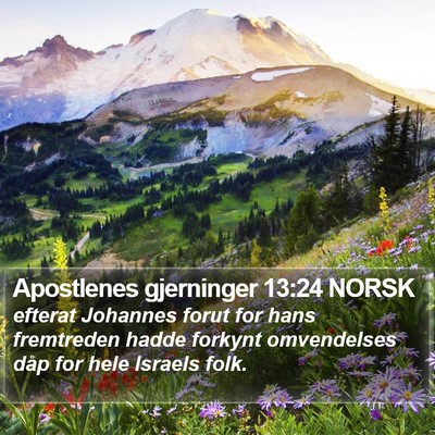 Apostlenes gjerninger 13:24 NORSK Bible Verse Image