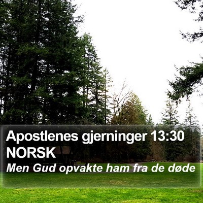 Apostlenes gjerninger 13:30 NORSK Bible Verse Image