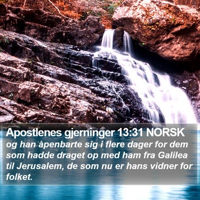 Apostlenes gjerninger 13:31 NORSK Bible Verse Image