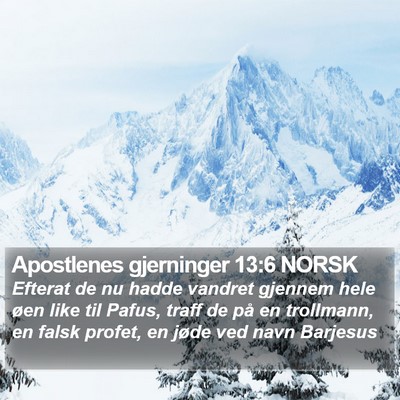 Apostlenes gjerninger 13:6 NORSK Bible Verse Image
