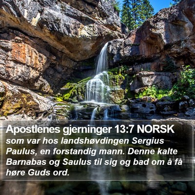 Apostlenes gjerninger 13:7 NORSK Bible Verse Image