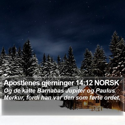 Apostlenes gjerninger 14:12 NORSK Bible Verse Image