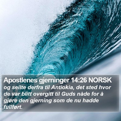 Apostlenes gjerninger 14:26 NORSK Bible Verse Image