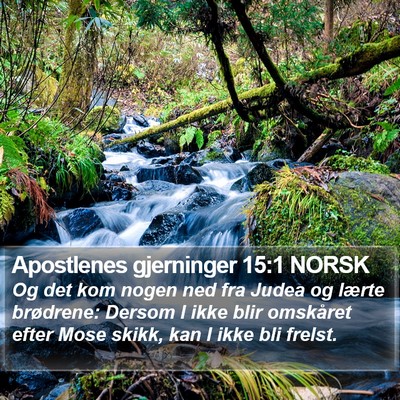 Apostlenes gjerninger 15:1 NORSK Bible Verse Image