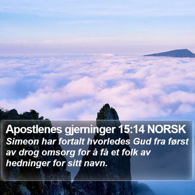 Apostlenes gjerninger 15:14 NORSK Bible Verse Image