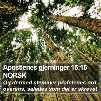 Apostlenes gjerninger 15:15 NORSK Bible Verse Image