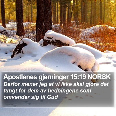 Apostlenes gjerninger 15:19 NORSK Bible Verse Image