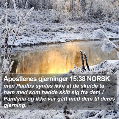 Apostlenes gjerninger 15:38 NORSK Bible Verse Image