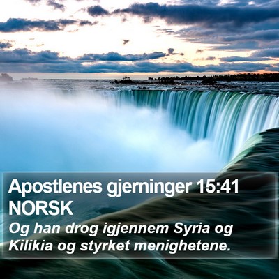 Apostlenes gjerninger 15:41 NORSK Bible Verse Image