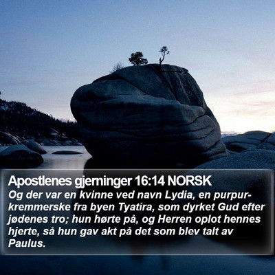 Apostlenes gjerninger 16:14 NORSK Bible Verse Image