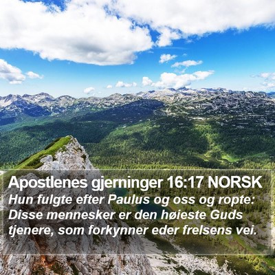 Apostlenes gjerninger 16:17 NORSK Bible Verse Image
