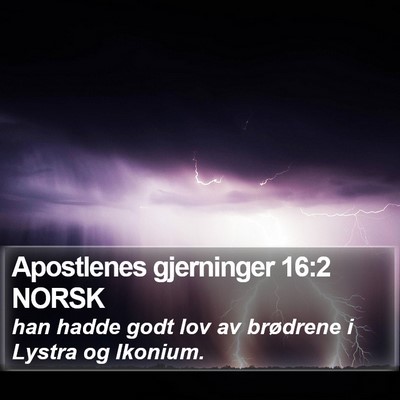 Apostlenes gjerninger 16:2 NORSK Bible Verse Image