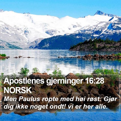 Apostlenes gjerninger 16:28 NORSK Bible Verse Image