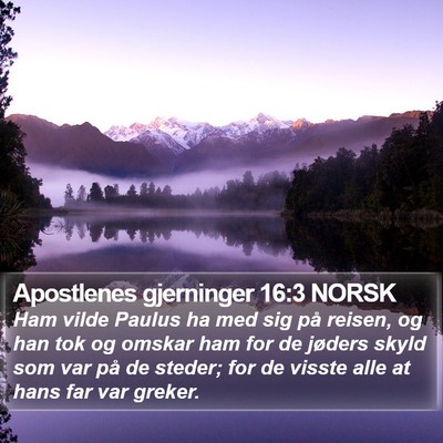 Apostlenes gjerninger 16:3 NORSK Bible Verse Image