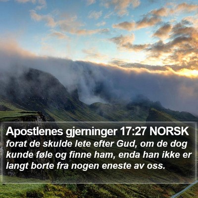 Apostlenes gjerninger 17:27 NORSK Bible Verse Image