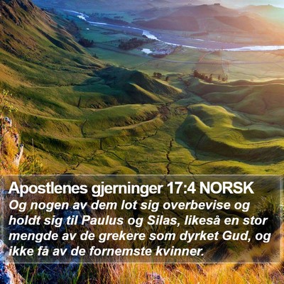 Apostlenes gjerninger 17:4 NORSK Bible Verse Image