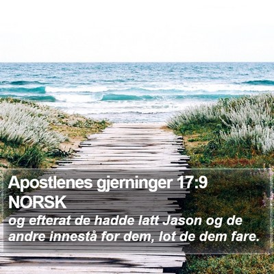 Apostlenes gjerninger 17:9 NORSK Bible Verse Image