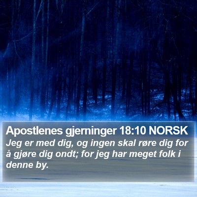 Apostlenes gjerninger 18:10 NORSK Bible Verse Image