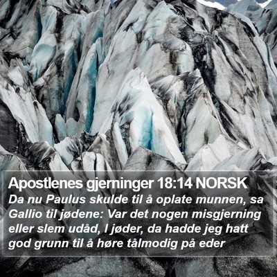 Apostlenes gjerninger 18:14 NORSK Bible Verse Image
