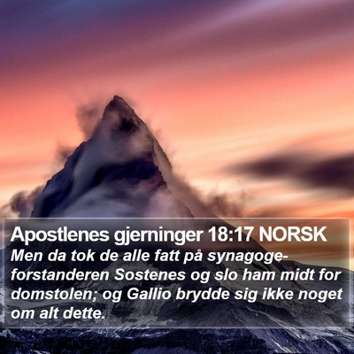 Apostlenes gjerninger 18:17 NORSK Bible Verse Image