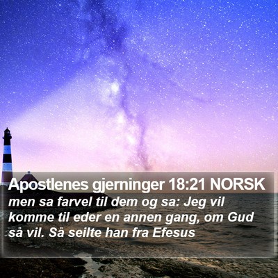 Apostlenes gjerninger 18:21 NORSK Bible Verse Image