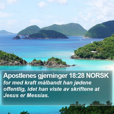 Apostlenes gjerninger 18:28 NORSK Bible Verse Image