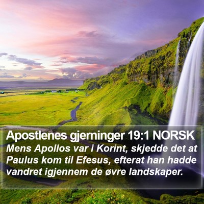 Apostlenes gjerninger 19:1 NORSK Bible Verse Image