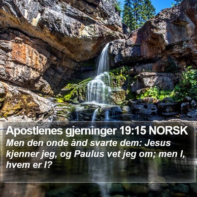 Apostlenes gjerninger 19:15 NORSK Bible Verse Image