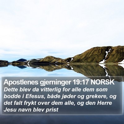 Apostlenes gjerninger 19:17 NORSK Bible Verse Image