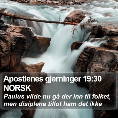Apostlenes gjerninger 19:30 NORSK Bible Verse Image