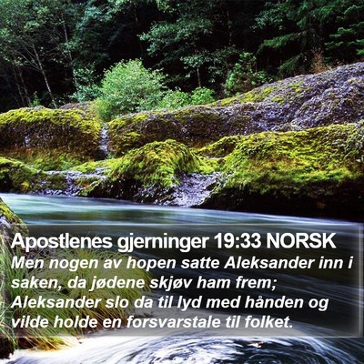 Apostlenes gjerninger 19:33 NORSK Bible Verse Image